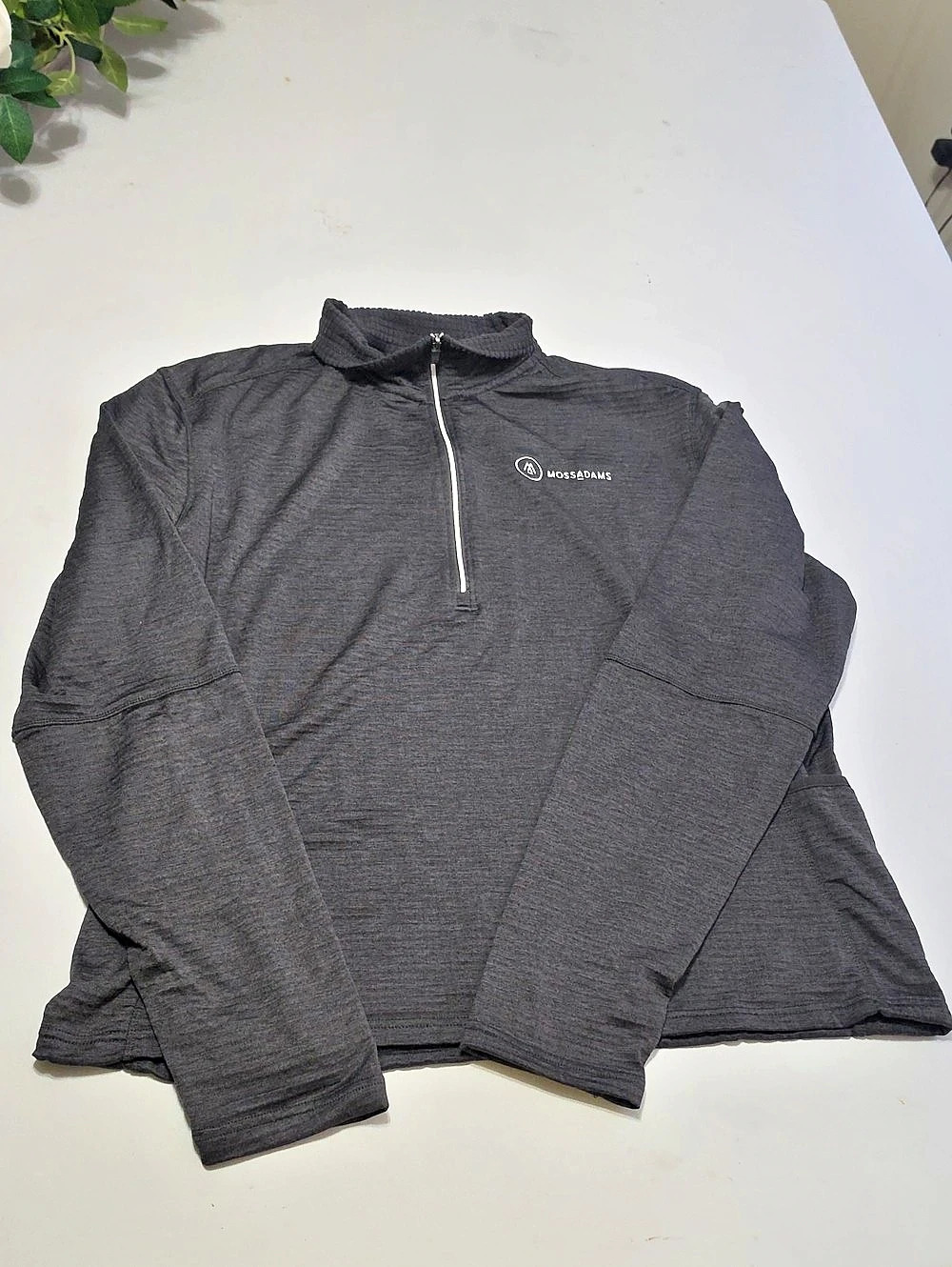 Moss Adams Men's Quarter-Zip Pullover Gray Size 3XL